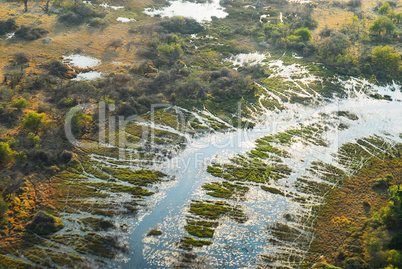 Luftbild Landschaft in Afrika Namibia