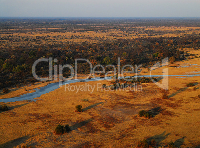 Luftbild Landschaft in Afrika Namibia