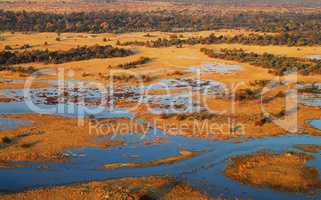 Luftbild Landschaft in Afrika Namibia