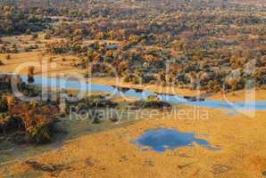 Luftbild Landschaft in Afrika Namibia