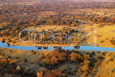 Luftbild Landschaft in Afrika Namibia