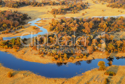 Luftbild Landschaft in Afrika Namibia