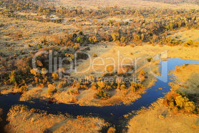 Luftbild Landschaft in Afrika Namibia