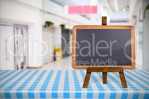 Composite image of image of a blackboard