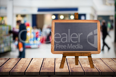 Composite image of image of a blackboard