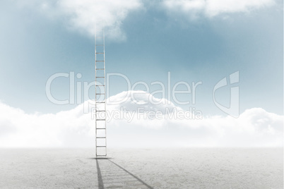 Composite image of ladder