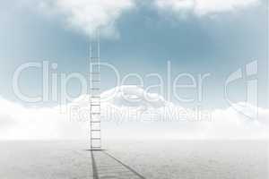 Composite image of ladder