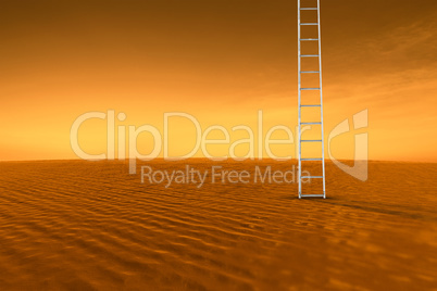 Composite image of a ladder