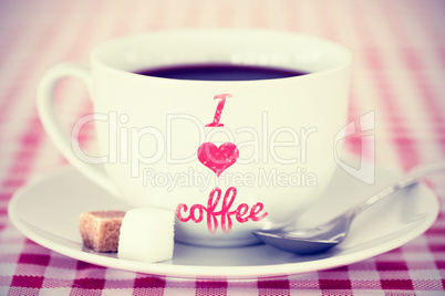 Composite image of i heart coffee