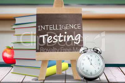 Composite image of words intelligence testing