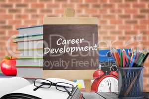 Composite image of career development word