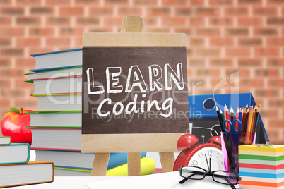 Composite image of learn coding