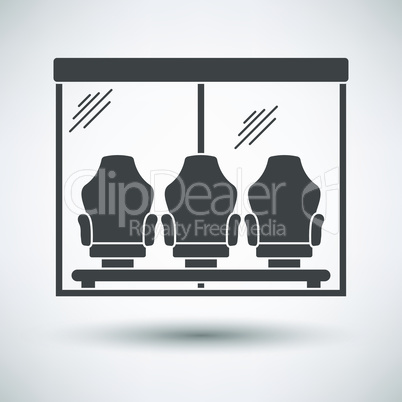Soccer player's bench icon