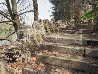 Ancient stairway by the river