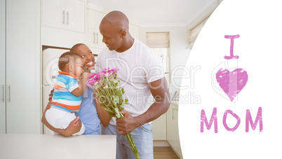 Composite image of mothers day greeting