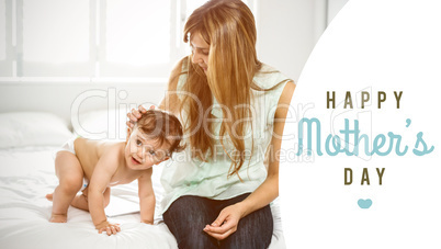 Composite image of mothers day greeting