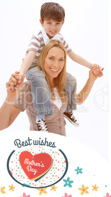 Composite image of mothers day greeting