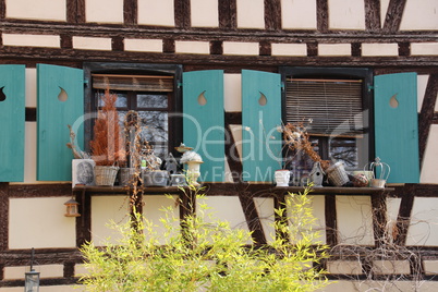 Fensterschmuck in Straßburg