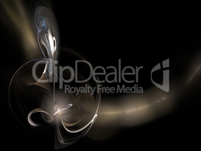 image of one Digital Fractal on Black Color image of one Digital Fractal on Black Color