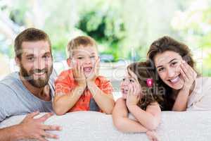 Portrait of happy family