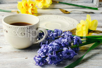 Tea and flowers