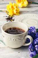 Tea and flowers