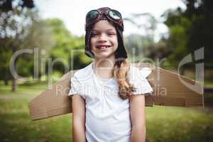 Portrait of happy girl smiling