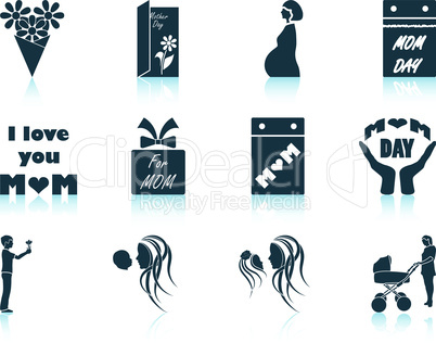 Set of Mother's day icons