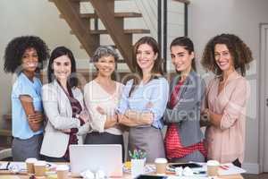 Group of interior designer standing with arms crossed