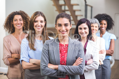 Group of interior designer standing with arms crossed