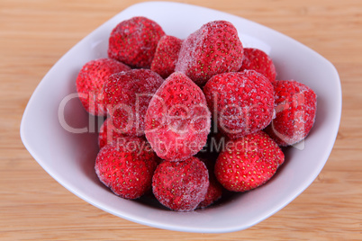 gefrorene Erdbeeren gefrorene Erdbeeren