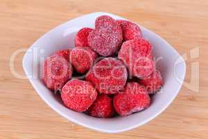 gefrorene Erdbeeren