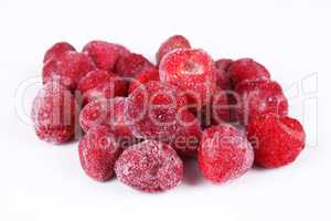 gefrorene Erdbeeren