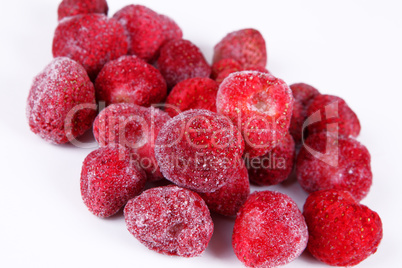 gefrorene Erdbeeren