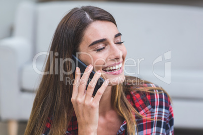 Beautiful woman talking on the phone