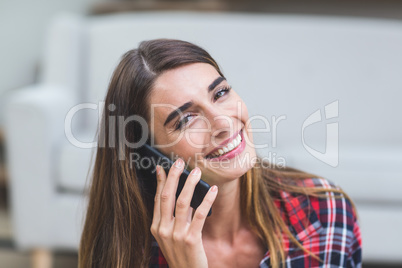 Beautiful woman talking on the phone