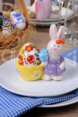 Easter Bunny stand with my drawing egg