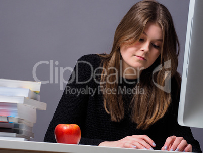 Woman working in an office