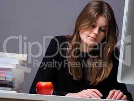 Woman working in an office