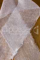 White medical gauze bandage