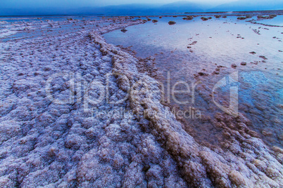 Beautiful coast of the Dead Sea .