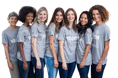 Portrait of happy volunteers