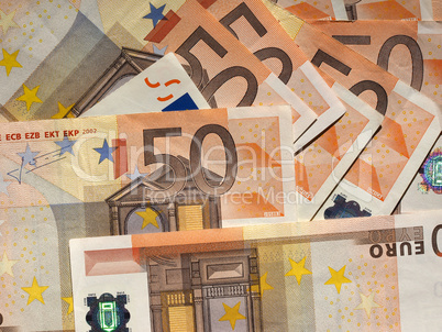 Fifty Euro notes