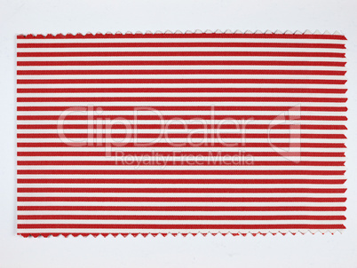 Red Striped fabric sample