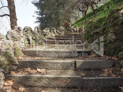 Ancient hill stairway