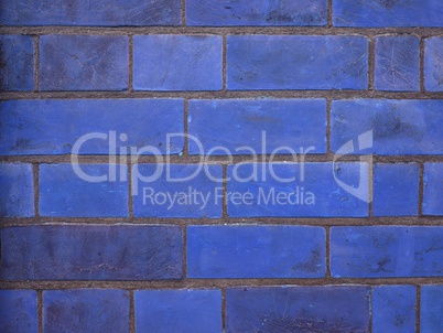 blue brick wall background