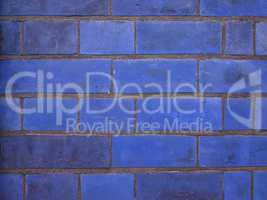 blue brick wall background