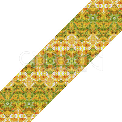 Indian Stylized Floral Stripes