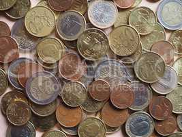 Euro coins background