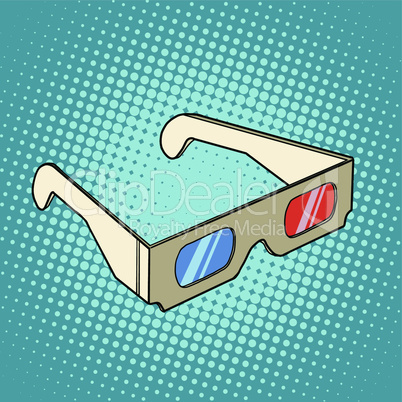 Stereo 3d glasses for cinema